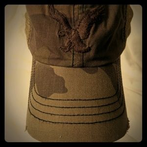 "Vintage" American Eagle distressed camo hat.